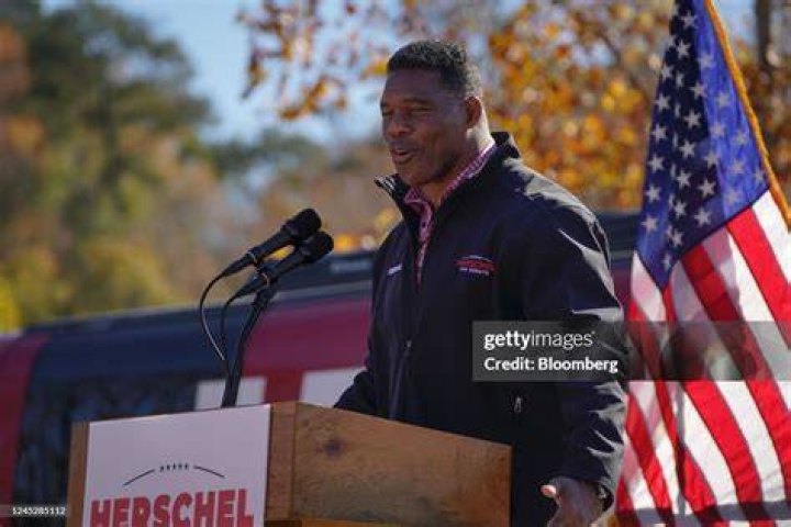 Georgia Republican Senate candidate Herschel Walker in Emerson, Georgia