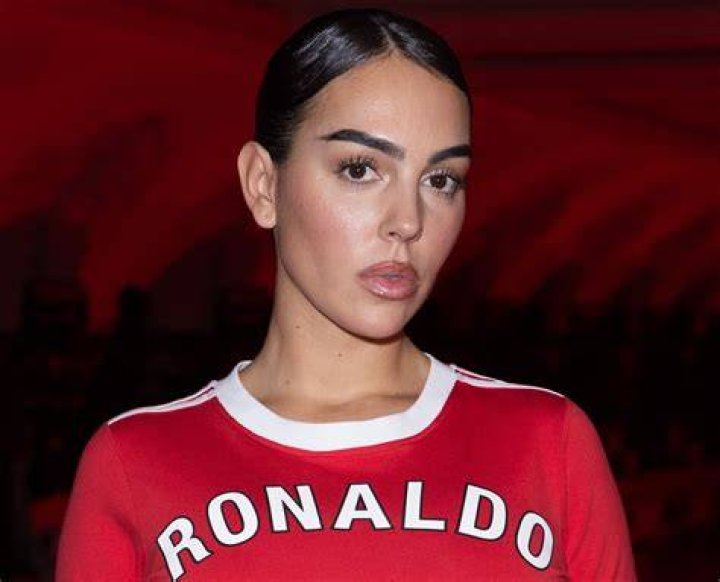 Georgina stood out in gear from fashion house Vetements