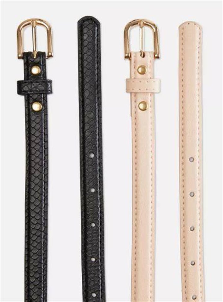Get Kates belted style with this twin pack of belts from Primark.