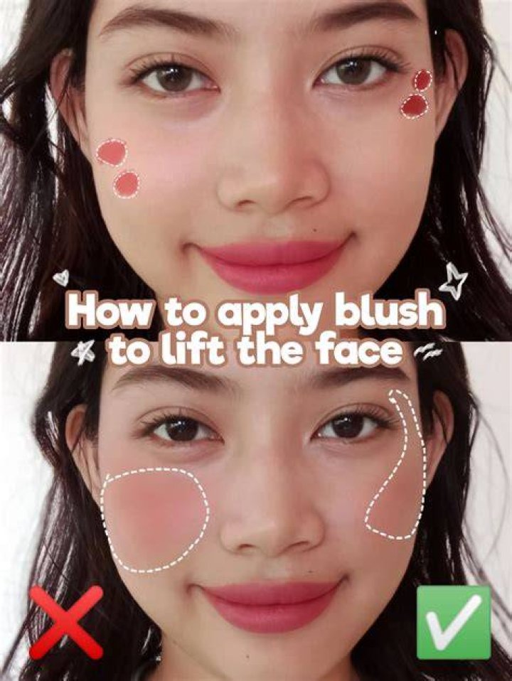 Get your blush application right and it could make all the difference she said.