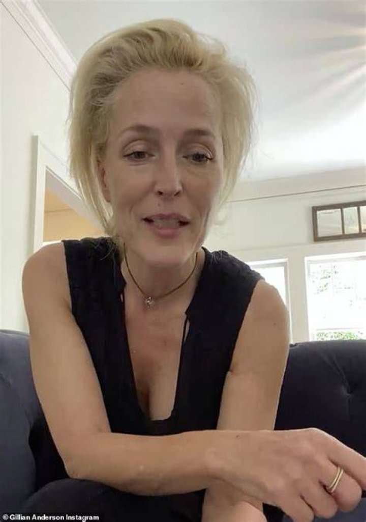 Gillian Anderson vowed she would not wear bras again even if her boobs became saggy