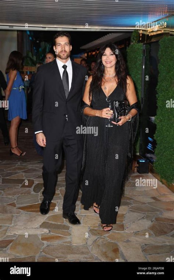 Giovino pictured with her son