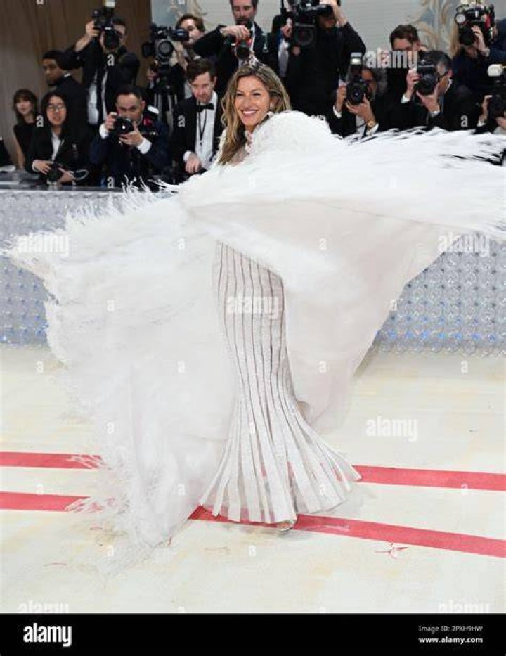 Gisele B&uuml;ndchen is seen arriving at the Frame Spring 2024 Celebration Dinner during New York Fashion Week at Indochine on February 12, 2024, in New York City