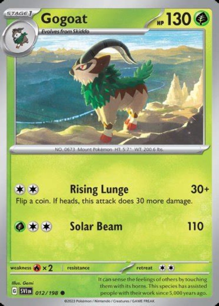 Gogoat has a great set of abilities.