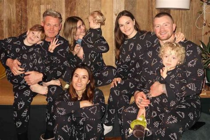 Gordon Ramsay with his family on Christmas Eve