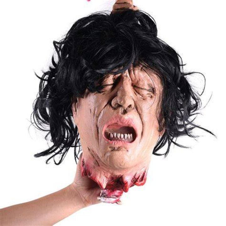 Govier ripped the head off of the 7ft tall rubber figure&nbsp;