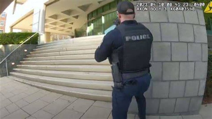 Graphic bodycamera footage shows a female being shot by a cop seconds after police arrived on scene
