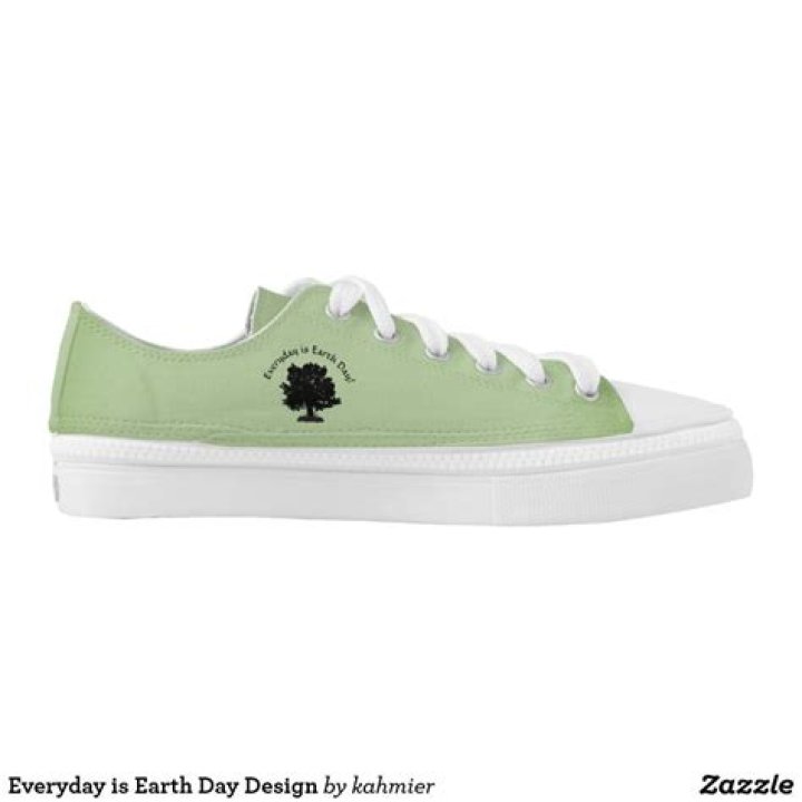 green Earth Day sneakers