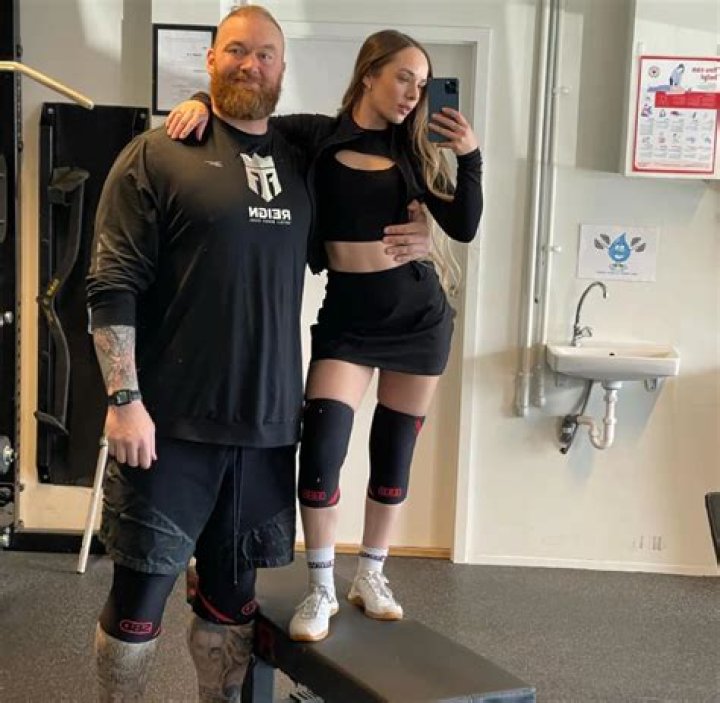 Hafthor and Kelsey shared the snaps on their social channels