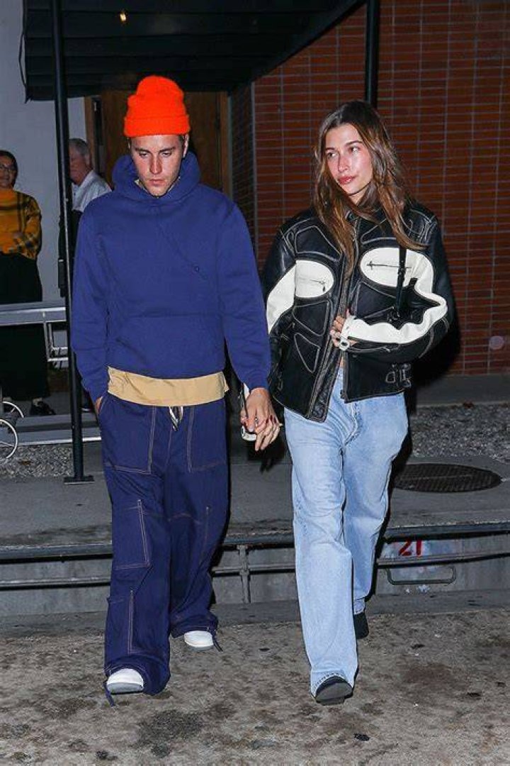 Hailey and Justin held hands as they were pictured together in August