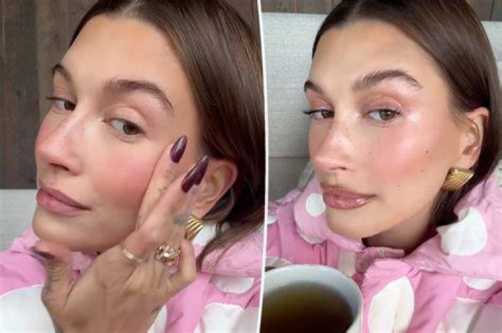 Hailey Bieber Is Giving Sugar Plum Fairy In Latest Holiday Makeup Tutorial