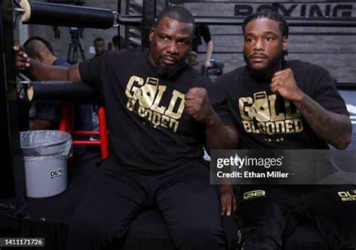 Hasim Rahman with his son Jr 