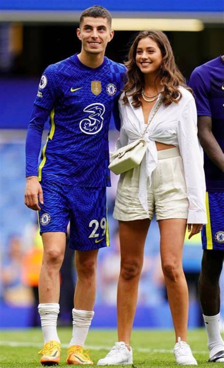 Havertz invited Sophia on the pitch after Chelsea won the Champions League