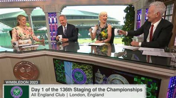 He began ESPN's coverage of Wimbledon by toasting brother Patrick for his birthday on July 1