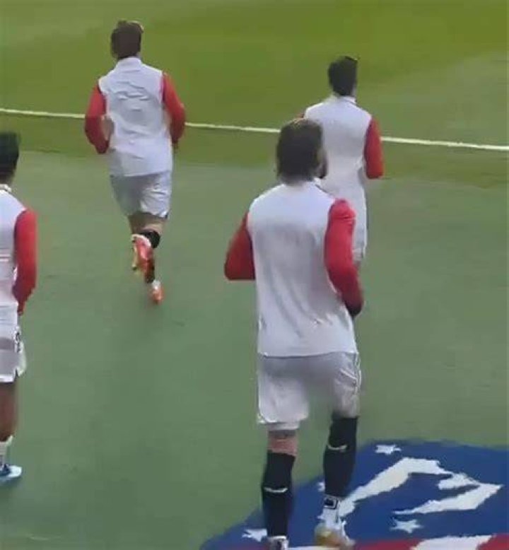 He infuriated Atletico supporters by stepping on their club badge