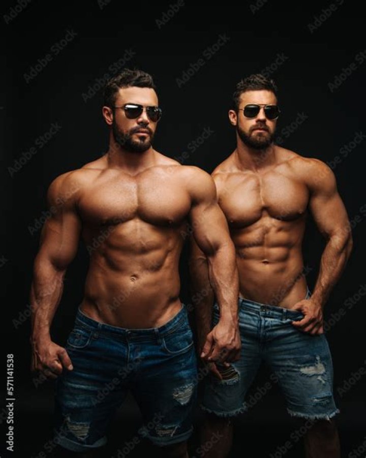 He posted two shirtless photos to show different in his muscles