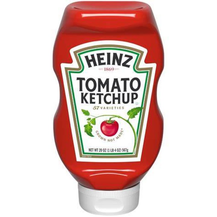 Heinz ketchup, &pound;3.40 and Sainsbury's version, 90p
