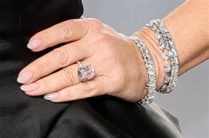 Her ring is estimated to cost up to $150k