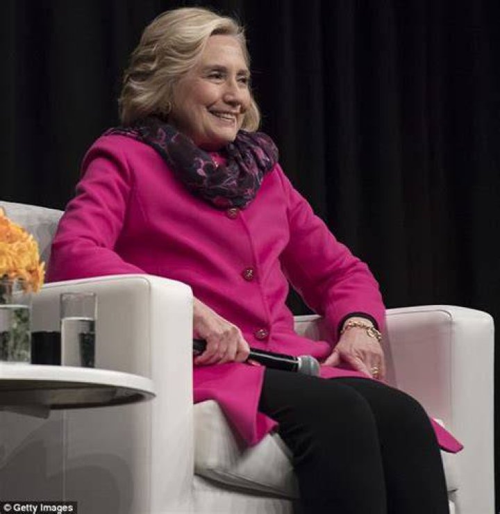 Hillary Clinton also opted to wear purple