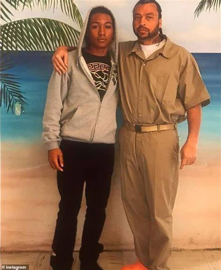 His son Demetrius Flenory Jr. (left) has scored rave reviews for his portrayal of his father in the biopic BMF