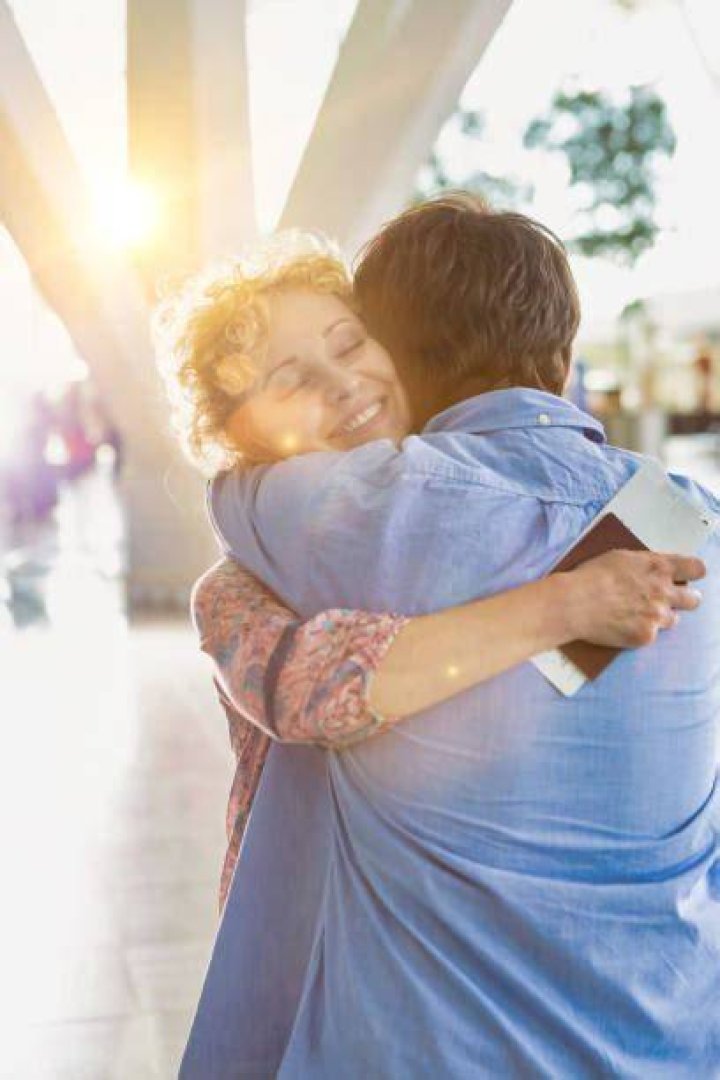 His wife reuniting with her mother from Ukraine