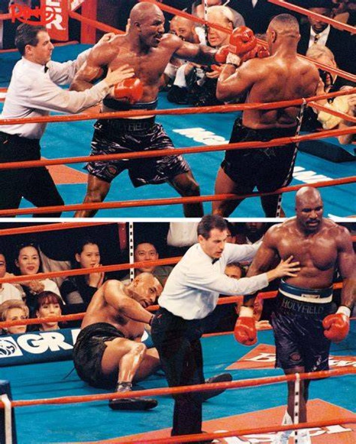 Holyfield was stopped in the first round by Belfort
