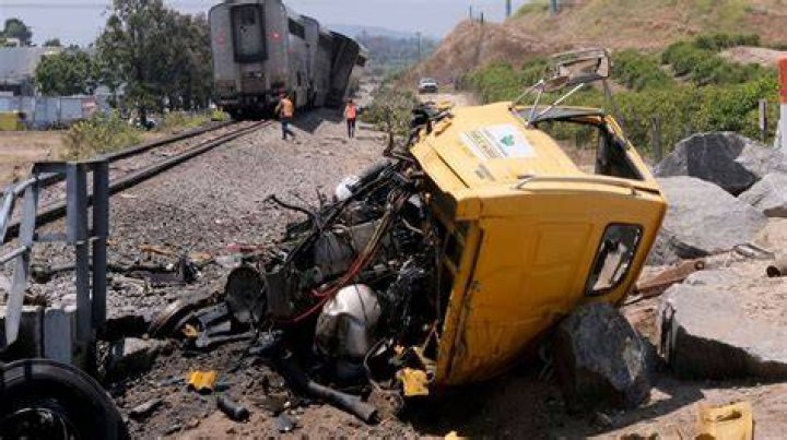 Horror photos show an Amtrak train after it derailed in Mendon, Missouri, on Monday