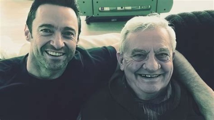 Hugh pictured with his father Chris