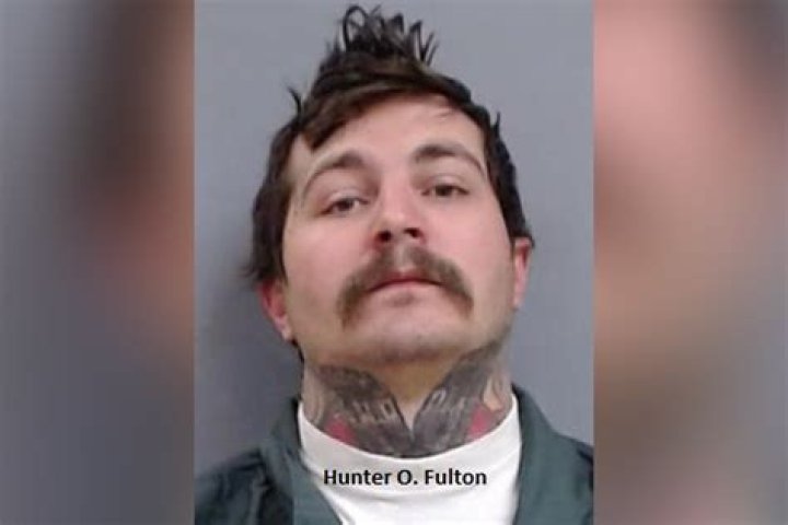 Hunter O. Fulton was arrested after police found him sitting in his car outside of the motel