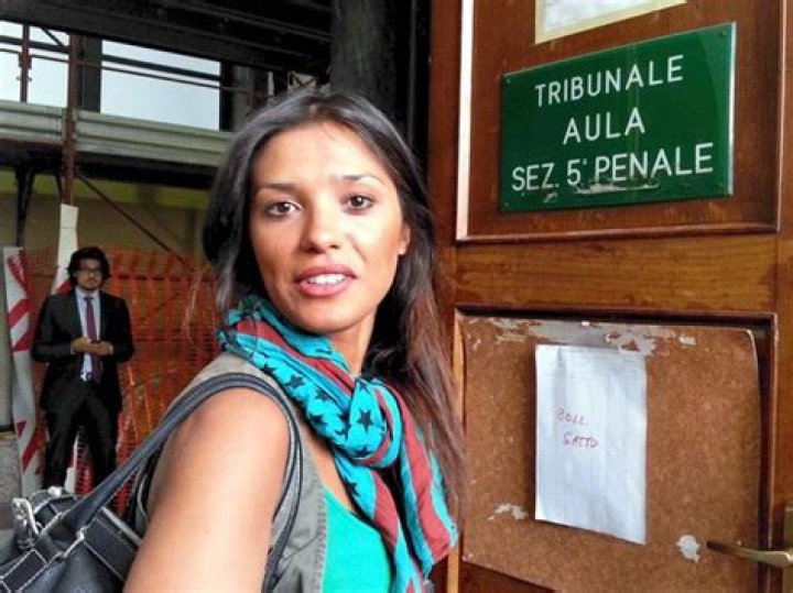  Imane Fadil, who died last year, is pictured during Berlusconi's sex trial