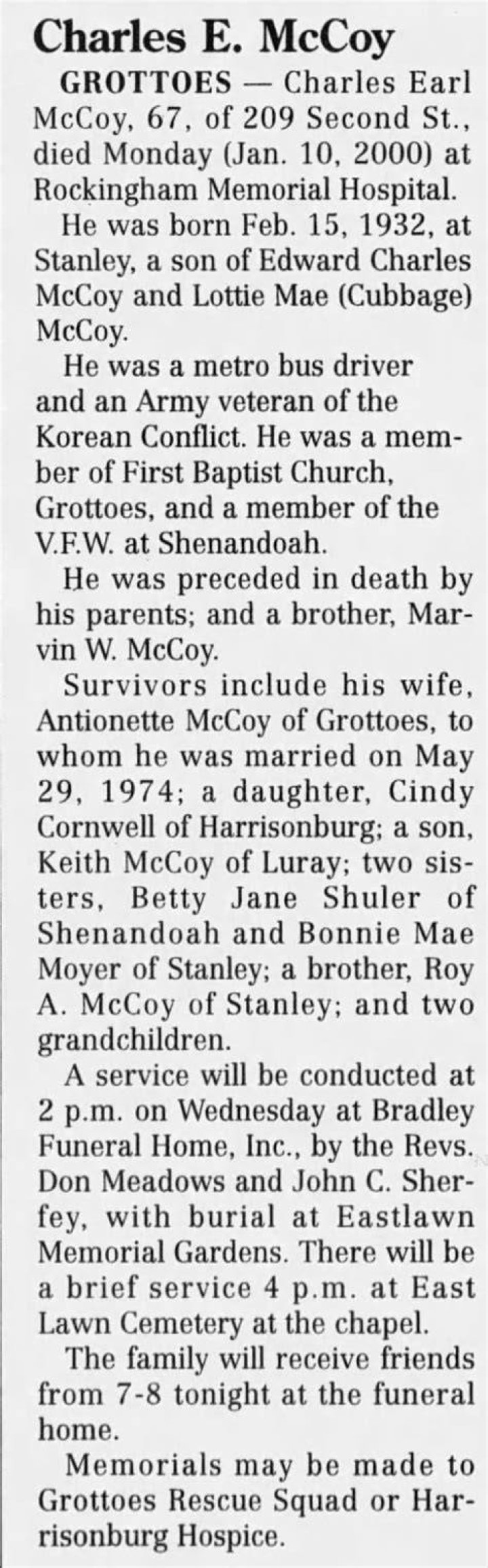 In 1932, Charles McCoy was convicted of manslaughter in connection to the death of a wealthy women, he spent eight years behind bars