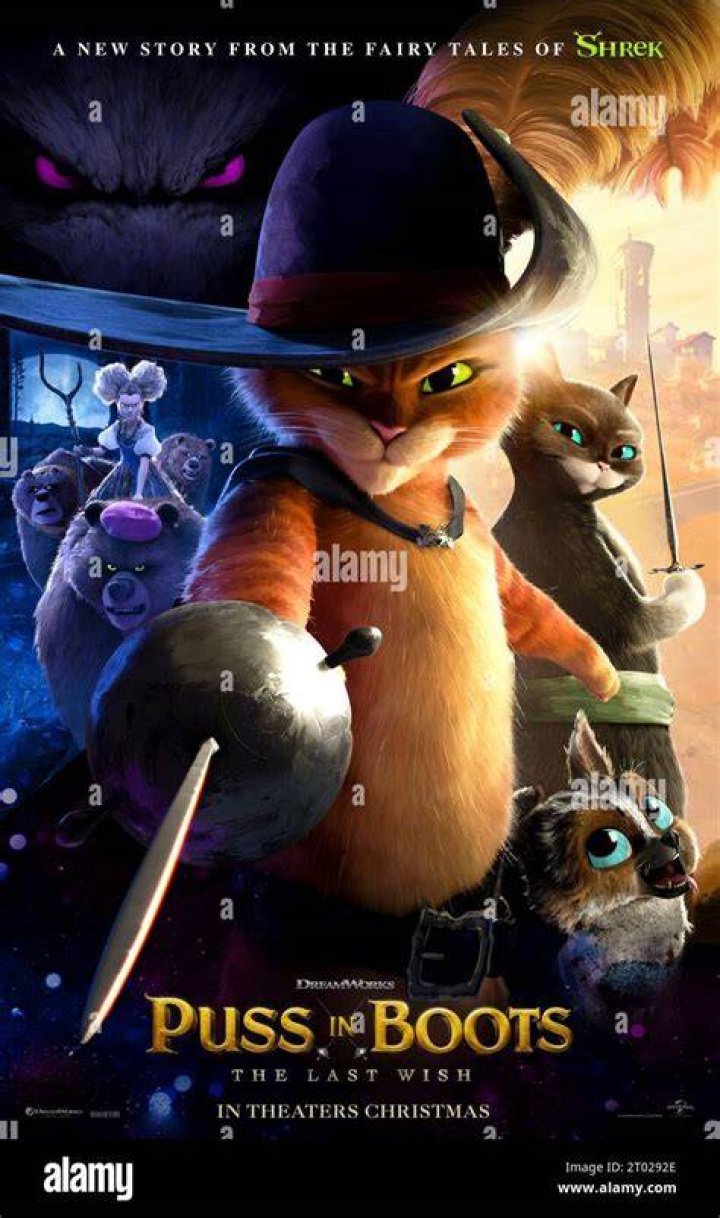 In the film Puss discovers he is on his ninth life, having died eight times already