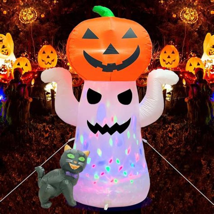 Inflatable Halloween Props and Decorations distract from the spooky ambience you're trying to create