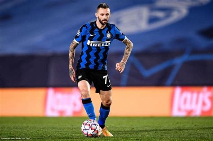 Inter Milan star Marcelo Brozovic with his glam Wag
