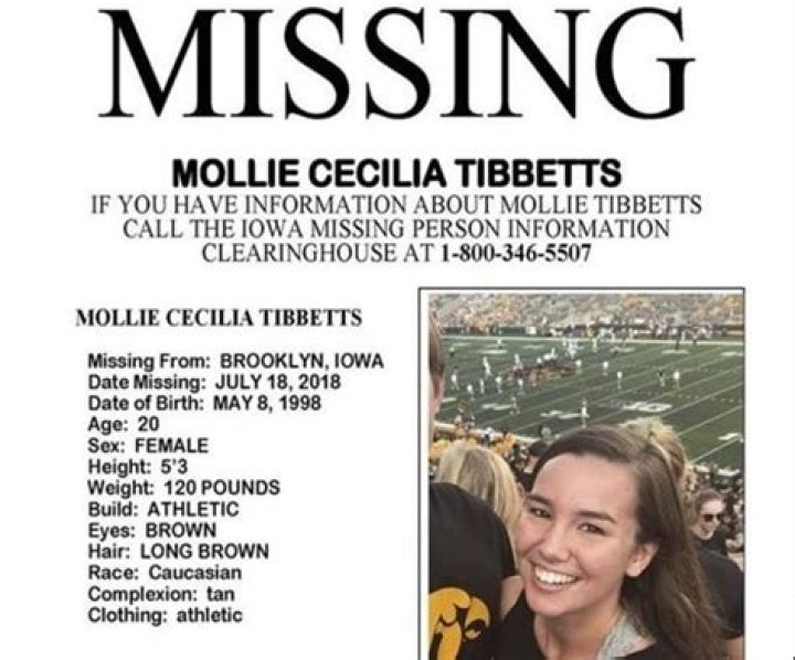 Iowa Student Mollie Tibbetts Found Dead More Than a Month After She Went Missing