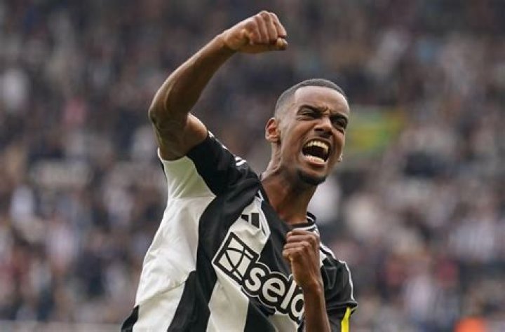 Isak celebrates scoring for AIK aged 16 years and 199 days