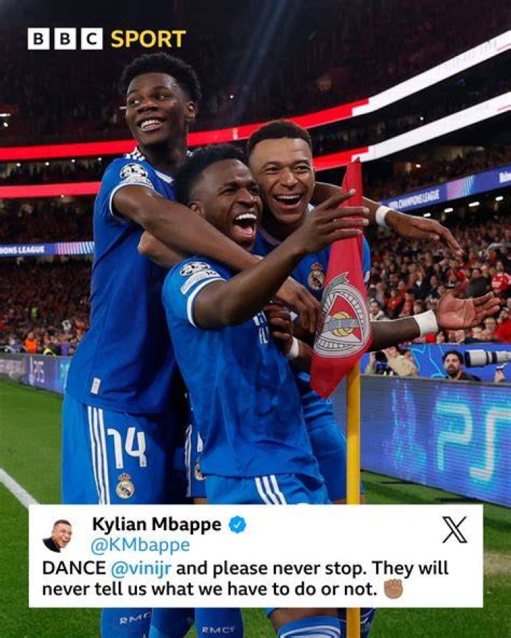 It did not stop Mbappe reeling away in celebration