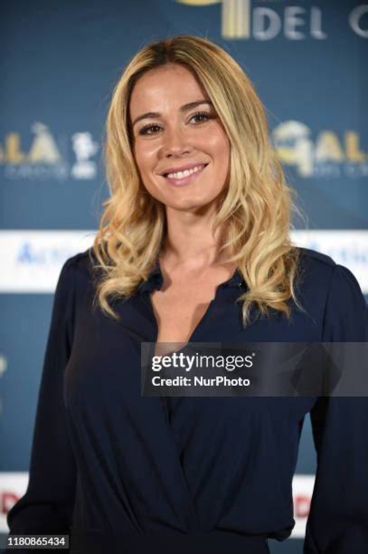 Italian journalist Diletta Leotta presents Serie A football at DAZN