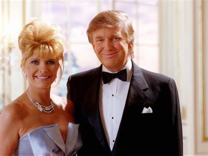 Ivana and Donald Trump are pictured with their children Eric and Ivanka in 1998