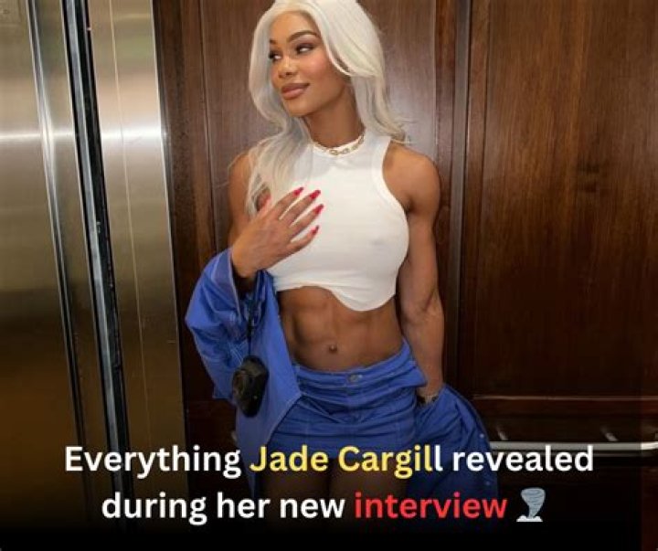 Jade started out in nothing but black lingerie