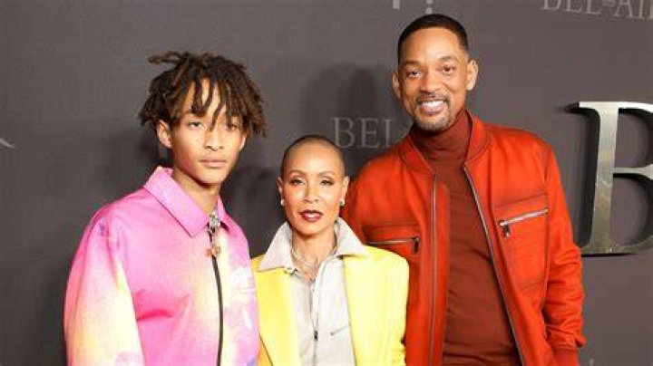 Jaden is the son of Will and Jada Pinkett Smith (seen with siblings Willow and Trey)