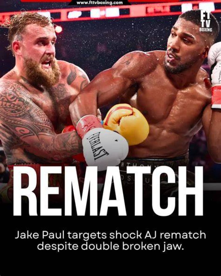 Jake Paul wants to rematch Tommy Fury