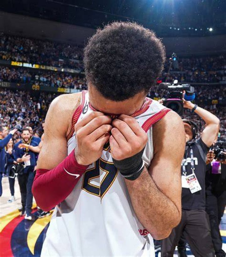 Jamal Murray broke down in tears after the Denver Nuggets won the NBA title