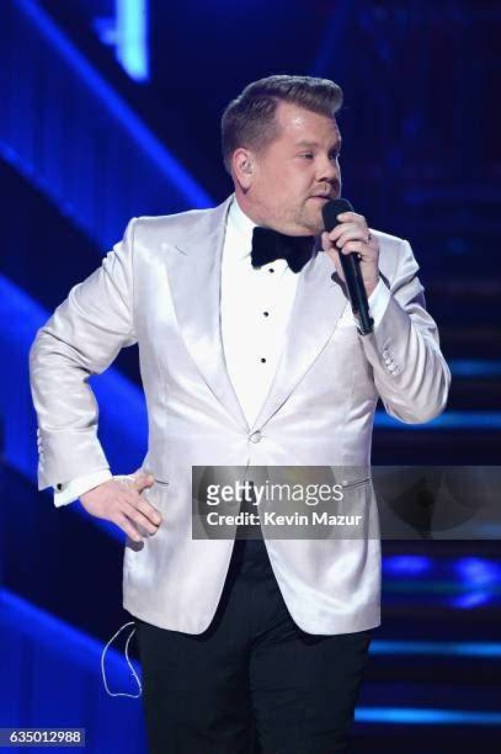 James Corden performs onstage during the 70th Annual Tony Awards.