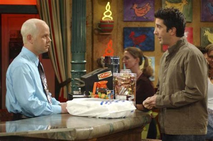 James Michael Tyler and David Schwimmer on Friends