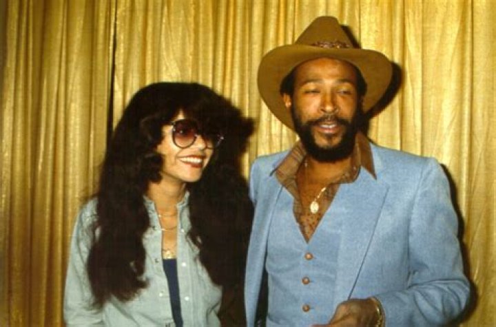 Janice and Marvin Gaye photographed in 1977, the pair met in 1973 at a recording session in Los Angeles