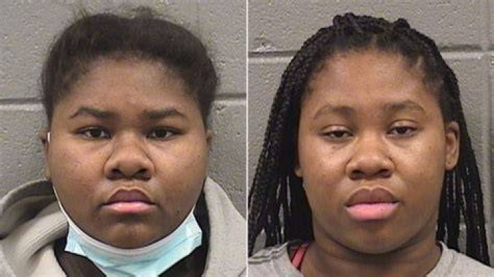 Jayla (left) and Jessica Hill are accused of stabbing a security guard with a bladed comb after being told to wear masks in a store