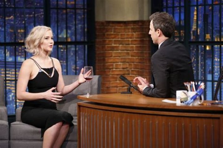 Jennifer Lawrence and Seth Meyers