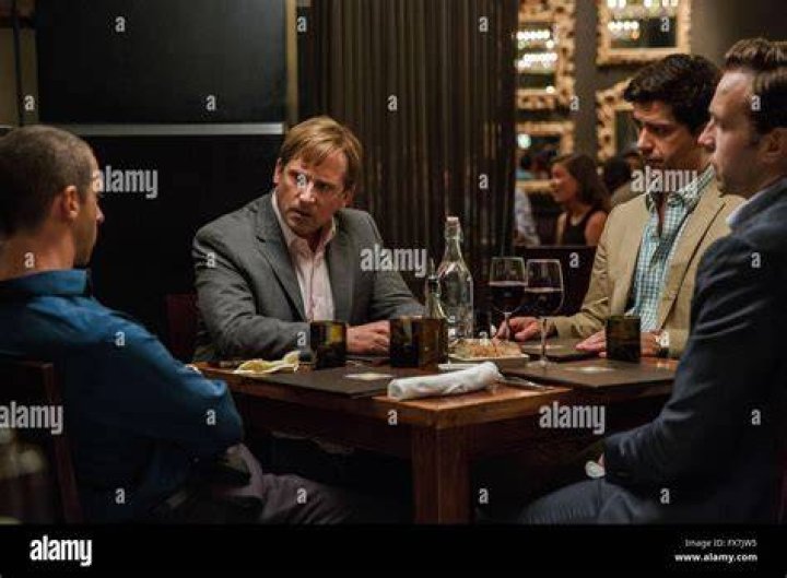 Jeremy Strong, Rafe Spall, Hamish Linklater, Steve Carell, Jeffry Griffin, Ryan Gosling in The Big Short.