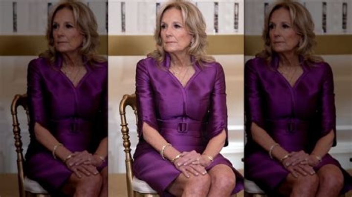 Jill showed off her legs in her racy red dress